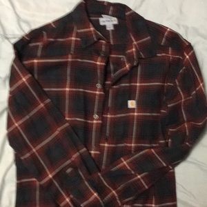 Long sleeve flannel button down great condition